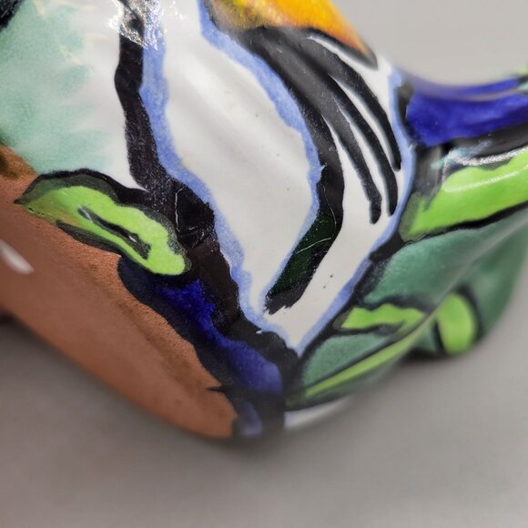 Talavera Chicken Succulent Planter Colorful Hand Painted Made in Mexico - Picture 7 of 10